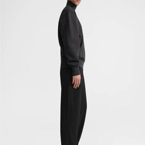 NWT MEL Women's mock-neck Black high leg wide leg Sweatsuit Set women's Large